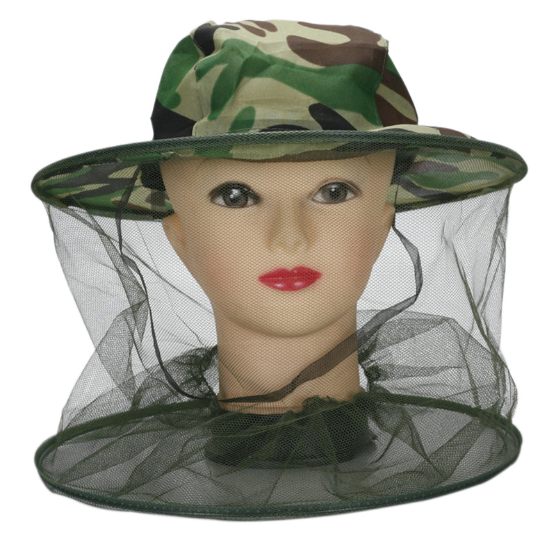 Hunting Outdoor Hats - หมวกตกปลาป้องกันยุง ตาข่ายกันแมลง ระบายอากาศได้ดี หมวกตาข่ายสำหรับตกปลา ล่าสัตว์ กิจกรรมกลางแจ้ง