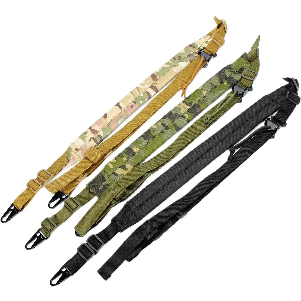 Rifle Sling Swivel - สายคล้องปืนไรเฟิล2จุดปรับ MK2ได้เร็วแนวยุทธวิธีล่าสัตว์ Tali bahu selempang pistol