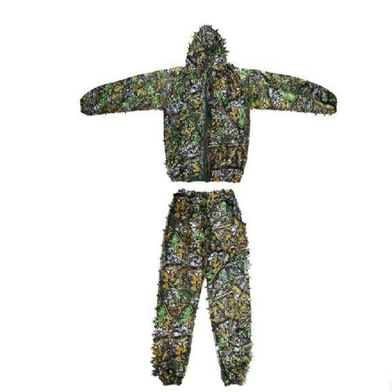 Outdoor Hunting Coat - ชุดพรางตัว 3 มิติ สำหรับล่าสัตว์ ยิงปืนอัดลม ชุดกิลลี่