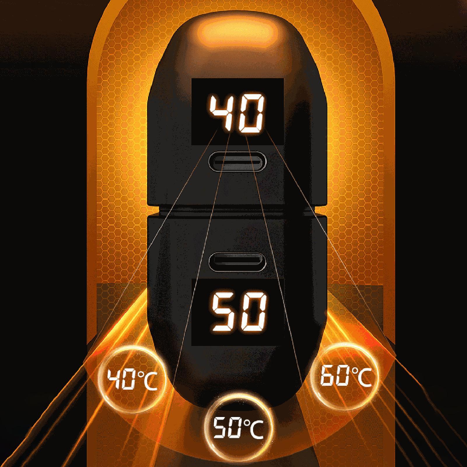 Outdoor Hunting Heater - เครื่องอุ่นมือไฟฟ้าแบบแม่เหล็ก เครื่องอุ่นมือแบบชาร์จไฟได้ สำหรับอุปกรณ์ตั้งแคมป์ การล่าสัตว์ กลางแจ้ง ฤดูหนาว