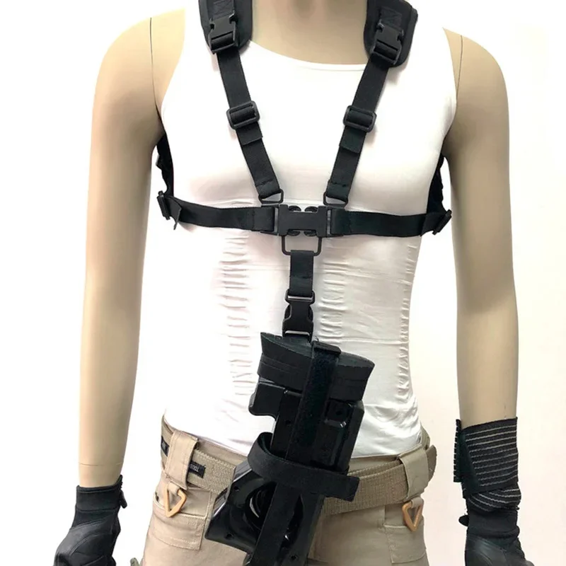 Rifle Sling Swivel - สายรัดปืนแบบปรับได้สำหรับปืน P90 แบบปลดเร็ว สายรัดบุ้งกี๋แบบยืดหยุ่นสำหรับสะพายไหล่ ใช้สำหรับล่าสัตว์ เกมเพ้นท์บอล