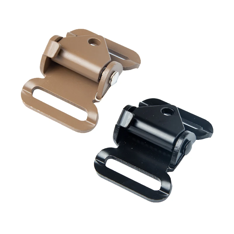 Rifle Sling Swivel - อุปกรณ์เสริมสลิงปืนไรเฟิล2จุดสำหรับสายรัด25มม. อุปกรณ์เสริมสำหรับปืนไรเฟิลปรับอะลูมินัมอัลลอยได้อย่างรวดเร็วแบบเลื่อนได้