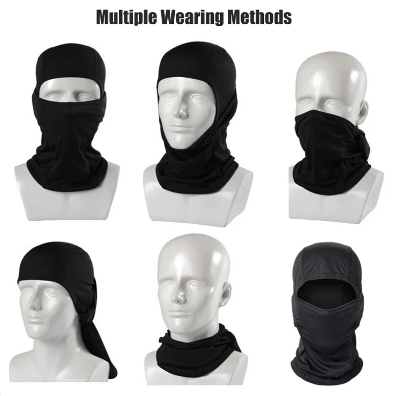 Hunting Outdoor Hats - หมวกบาลาคลาวาลายพราง หน้ากากปิดหน้าเต็มใบสำหรับปั่นจักรยาน กีฬากลางแจ้ง ล่าสัตว์ เดินป่า สกี