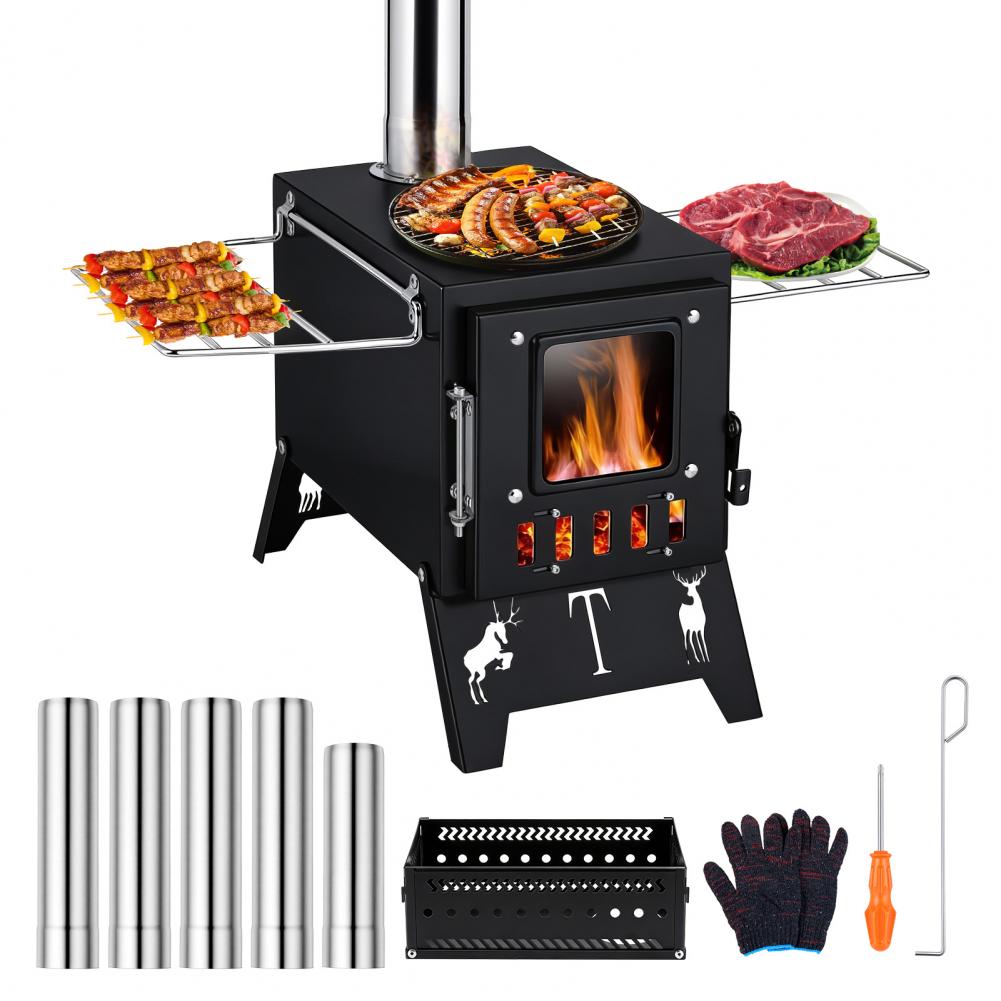 Outdoor Hunting Heater - เตาไม้พับได้แบบพกพา 2 in 1 สำหรับเต็นท์ซาวน่า 5