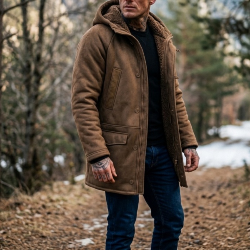 เสื้อแจ็คเก็ตฤดูหนาวบุขนเทียมม - Outdoor Hunting Coat บทวิจารณ์และราคา