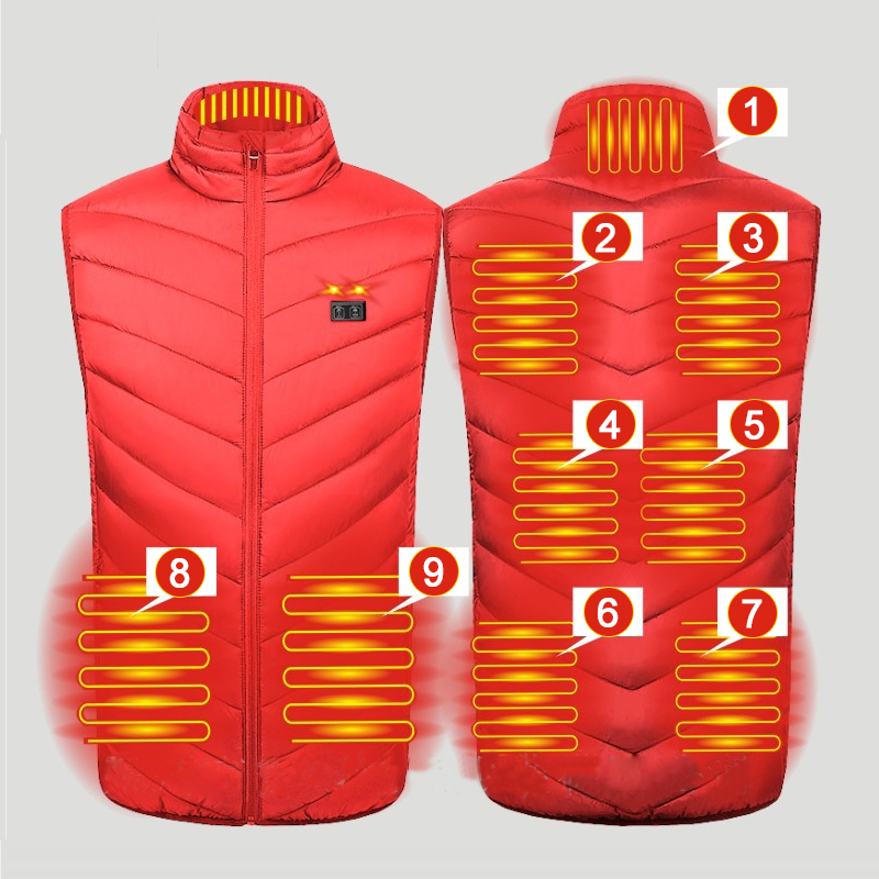 เสื้อกั๊กอุ่น 9 จุดสำหรับฤดูหน - Outdoor Hunting Heater บทวิจารณ์และราคา