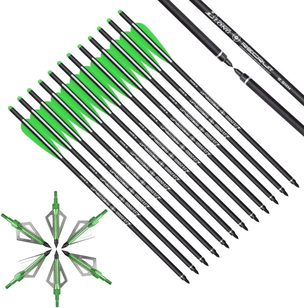 Elong Crossbow Bolts 20 นิ้วคา - Crossbow Bolt Broadhead บทวิจารณ์และราคา