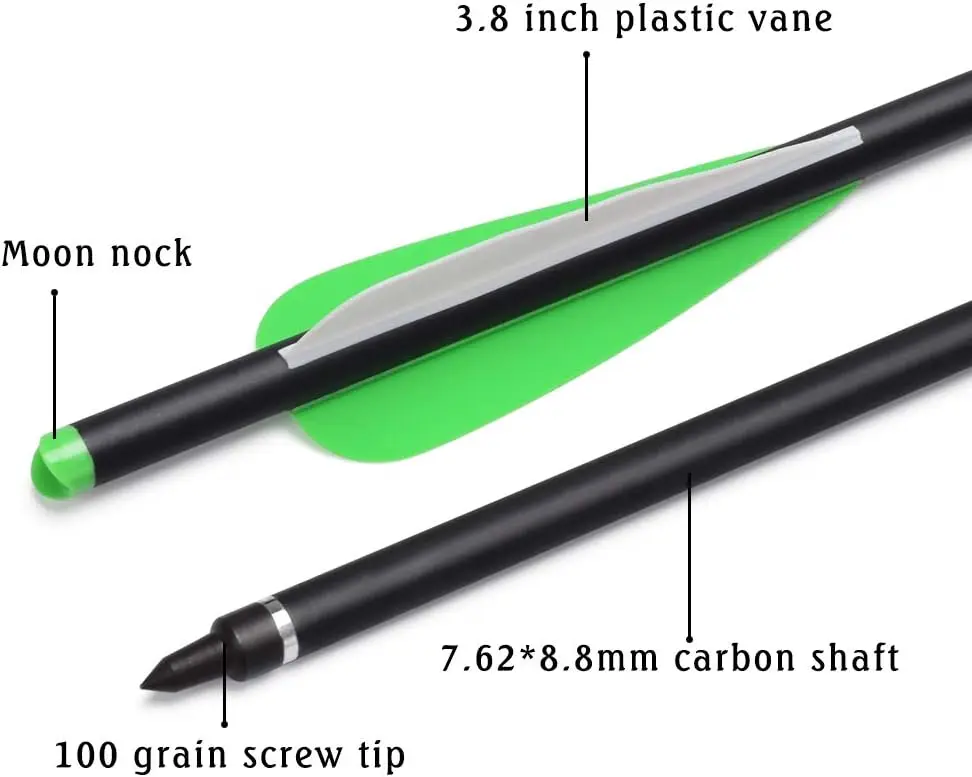 Elong Crossbow Bolts 20 นิ้วคา - Crossbow Bolt Broadhead บทวิจารณ์และราคา