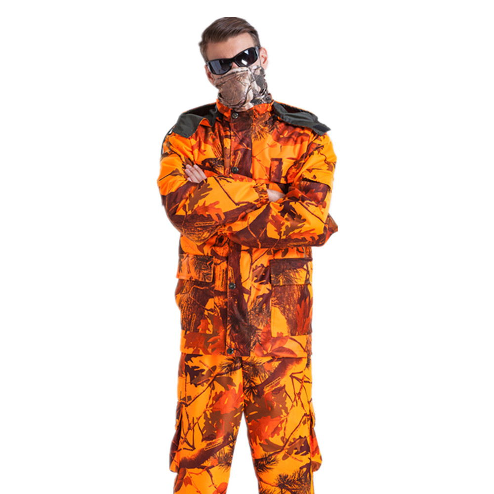 ผู้ชายกลางแจ้ง Blaze สีส้ม Bio - Camouflage Hunting Jacket บทวิจารณ์และราคา