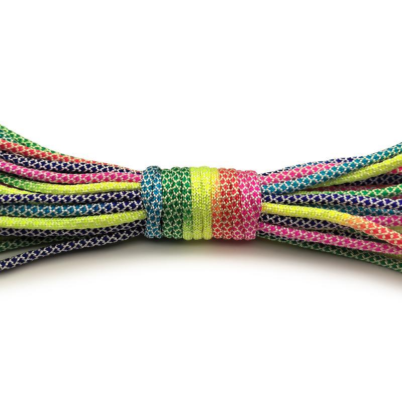 เชือกพาราคอร์ดสีรุ้งขนาด 2 มม. - Paracord Survival Bracelet บทวิจารณ์และราคา