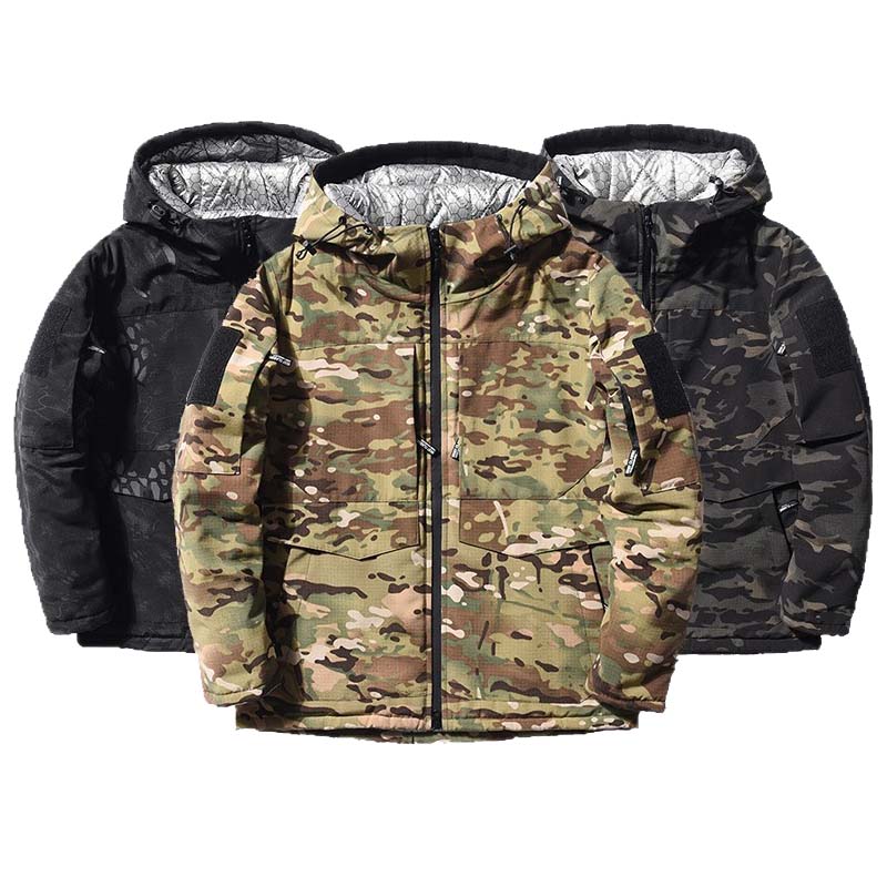 เสื้อแจ็คเก็ตผู้ชายแบบมีฮู้ดสำ - Outdoor Hunting Coat บทวิจารณ์และราคา