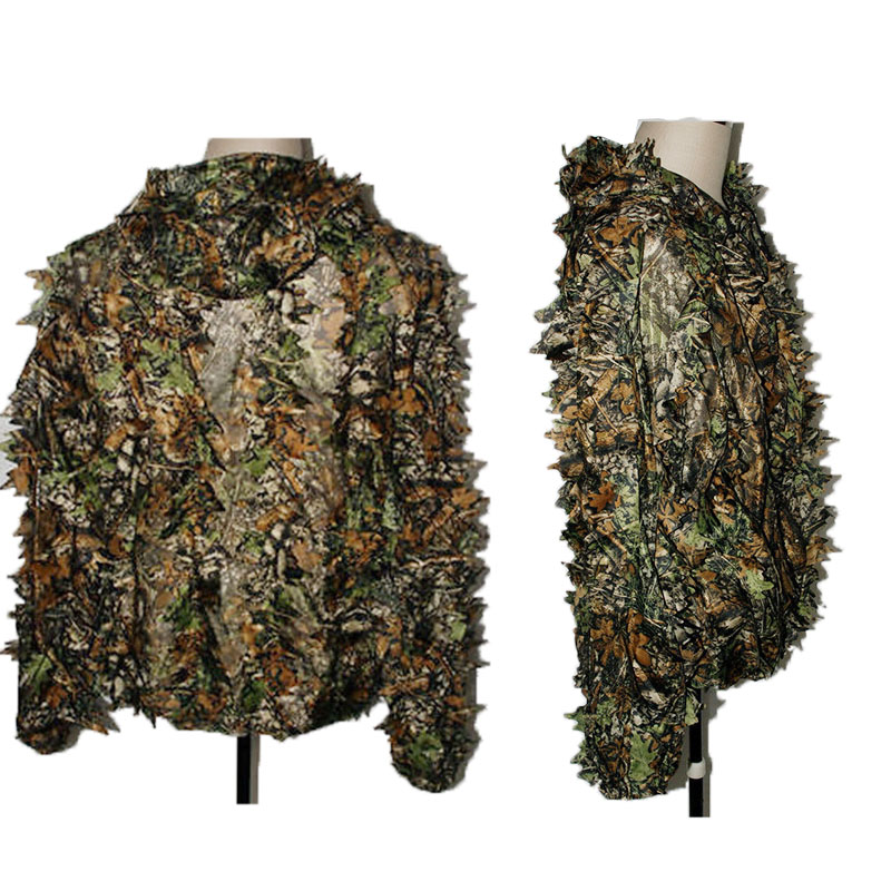 ชุด Ghillie กลางแจ้งสำหรับผู้ช - Camouflage Hunting Jacket บทวิจารณ์และราคา