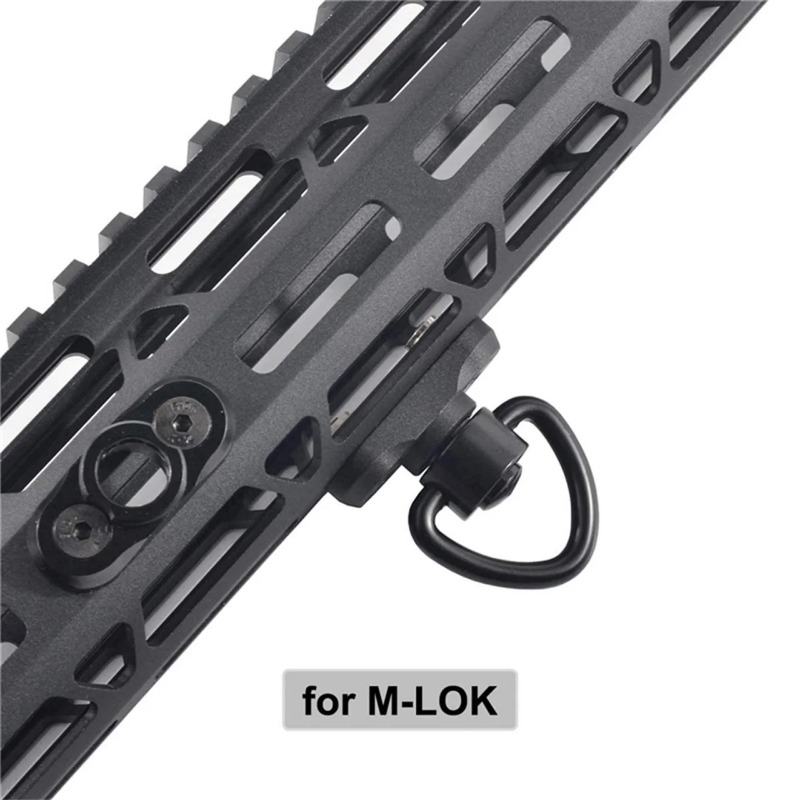 1/2PCS ปืนไรเฟิล PUSH ปุ่ม QD  - Rifle Sling Swivel บทวิจารณ์และราคา