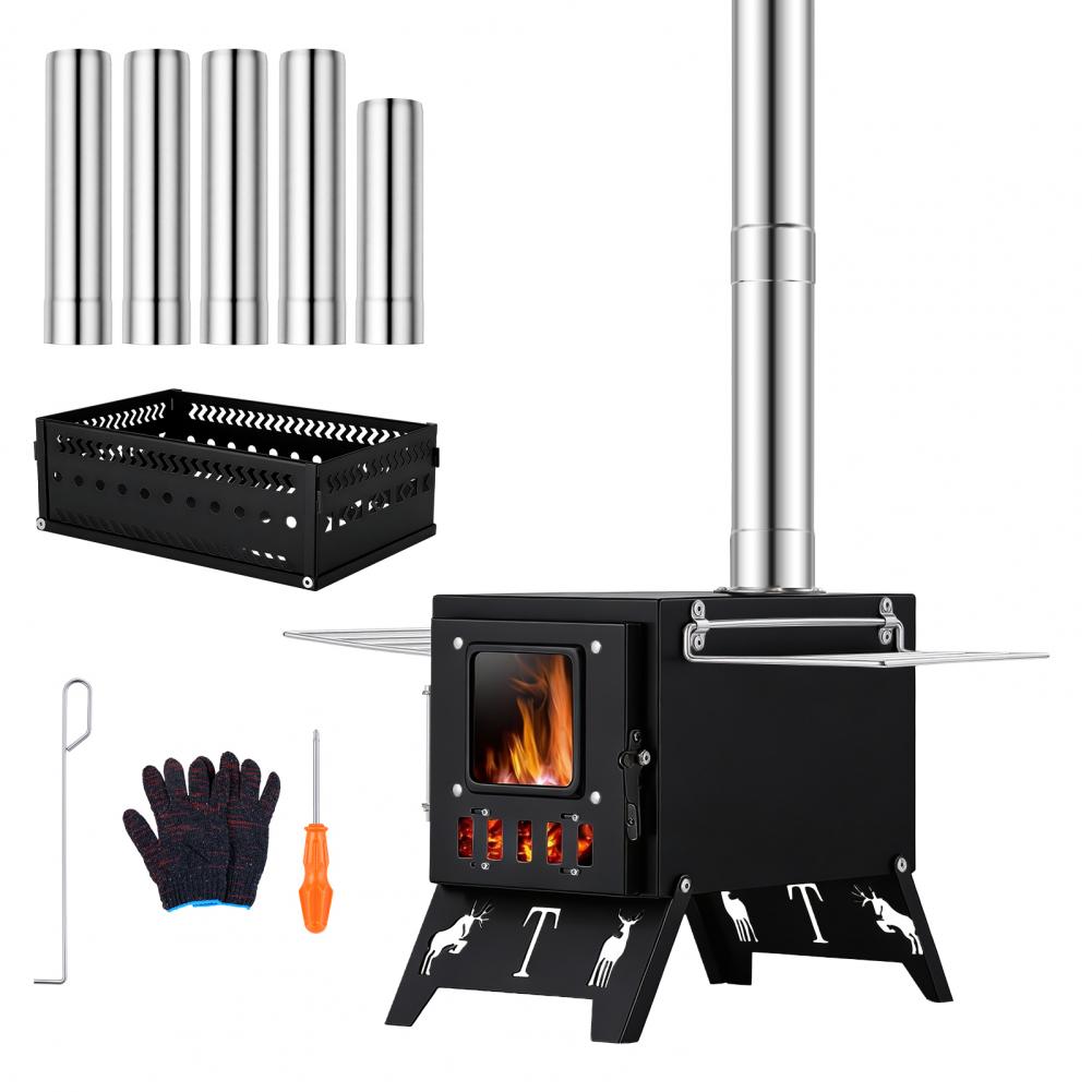 เตาไม้พับได้แบบพกพา 2 in 1 สำห - Outdoor Hunting Heater บทวิจารณ์และราคา