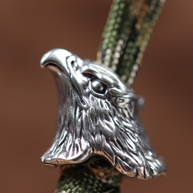 สัตว์ Eagle ประติมากรรมหัวทองเ - Paracord Survival Bracelet บทวิจารณ์และราคา